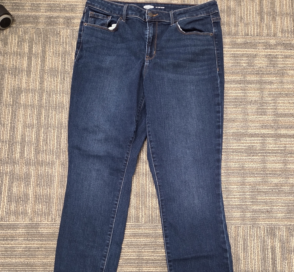 Old Navy Women's Skinny Jeans - Dark Blue